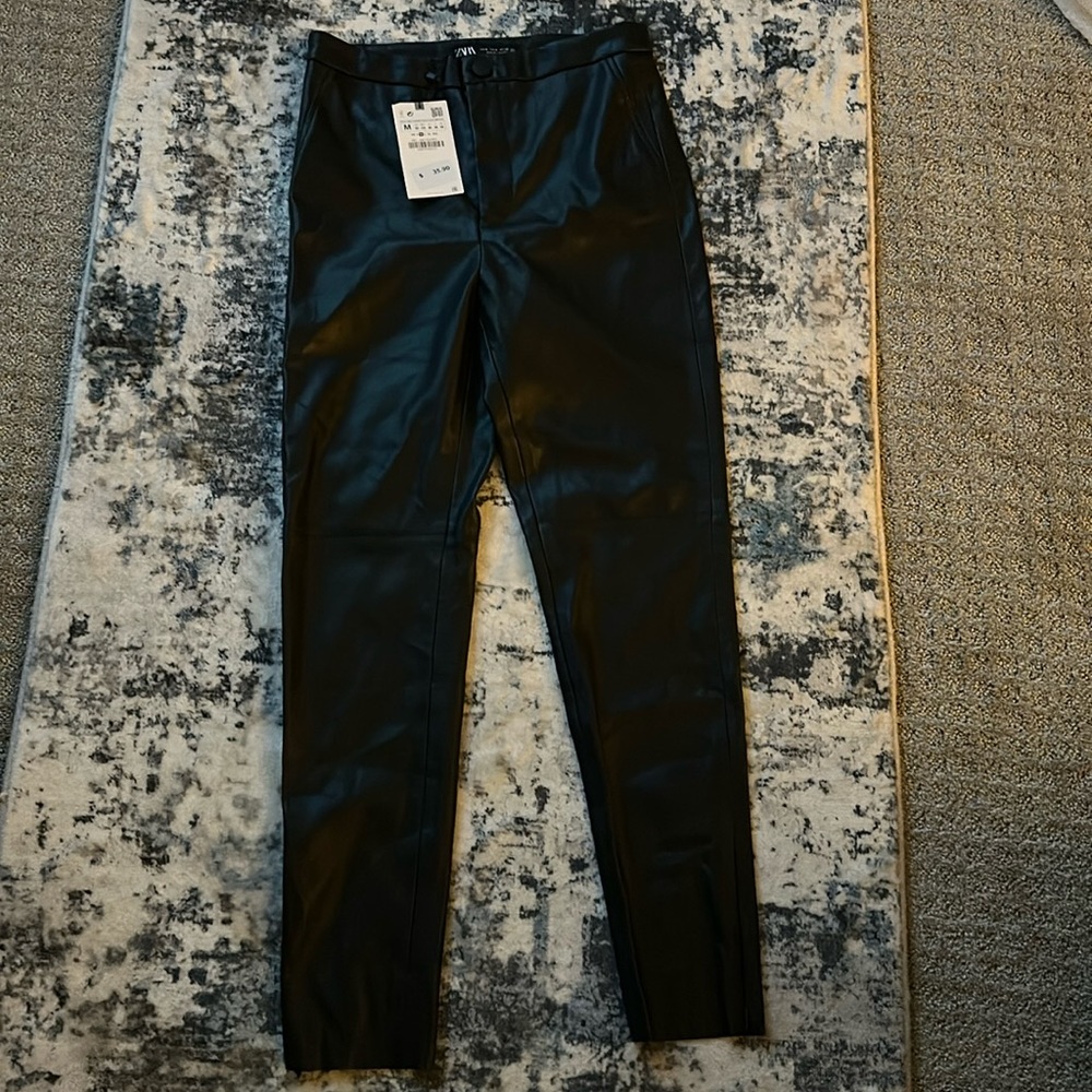 Zara faux leather pants
